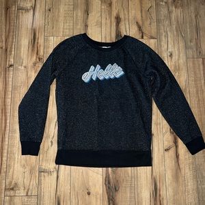 sparkly crewneck